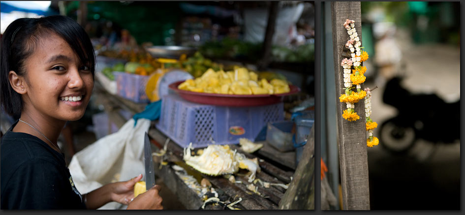 girl in market thailand